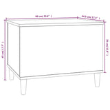 NNEVL Coffee Table Black 60x44.5x45 cm Engineered Wood