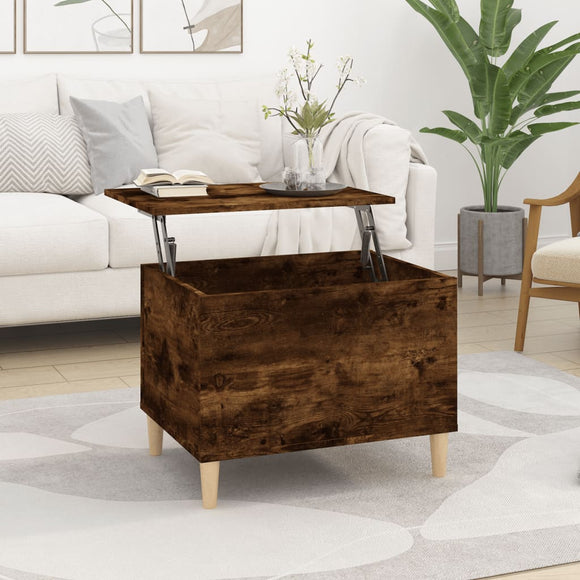 NNEVL Coffee Table Smoked Oak 60x44.5x45 cm Engineered Wood