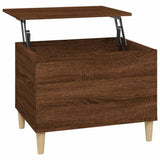 NNEVL Coffee Table Brown Oak 60x44.5x45 cm Engineered Wood