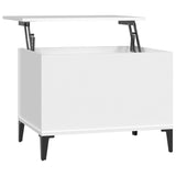 NNEVL Coffee Table White 60x44.5x45 cm Engineered Wood