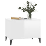 NNEVL Coffee Table High Gloss White 60x44.5x45 cm Engineered Wood