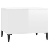NNEVL Coffee Table High Gloss White 60x44.5x45 cm Engineered Wood