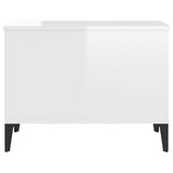 NNEVL Coffee Table High Gloss White 60x44.5x45 cm Engineered Wood