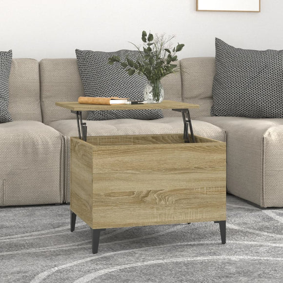NNEVL Coffee Table Sonoma Oak 60x44.5x45 cm Engineered Wood