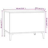 NNEVL Coffee Table Concrete Grey 60x44.5x45 cm Engineered Wood