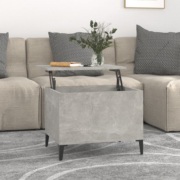 NNEVL Coffee Table Concrete Grey 60x44.5x45 cm Engineered Wood