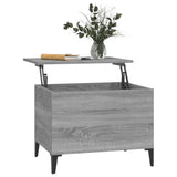 NNEVL Coffee Table Grey Sonoma 60x44.5x45 cm Engineered Wood