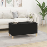 NNEVL Coffee Table Black 90x44.5x45 cm Engineered Wood
