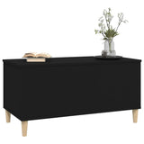 NNEVL Coffee Table Black 90x44.5x45 cm Engineered Wood