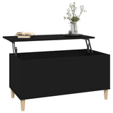 NNEVL Coffee Table Black 90x44.5x45 cm Engineered Wood