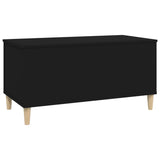 NNEVL Coffee Table Black 90x44.5x45 cm Engineered Wood