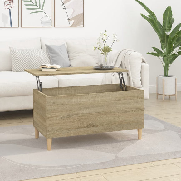 NNEVL Coffee Table Sonoma Oak 90x44.5x45 cm Engineered Wood