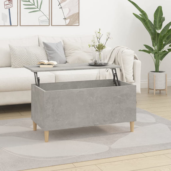 NNEVL Coffee Table Concrete Grey 90x44.5x45 cm Engineered Wood