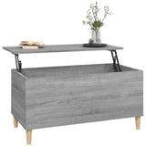 NNEVL Coffee Table Grey Sonoma 90x44.5x45 cm Engineered Wood