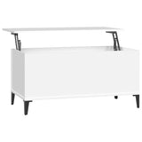 NNEVL Coffee Table White 90x44.5x45 cm Engineered Wood