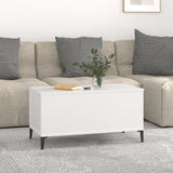 NNEVL Coffee Table White 90x44.5x45 cm Engineered Wood