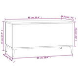 NNEVL Coffee Table White 90x44.5x45 cm Engineered Wood