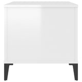 NNEVL Coffee Table High Gloss White 90x44.5x45 cm Engineered Wood