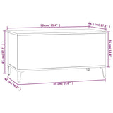 NNEVL Coffee Table High Gloss White 90x44.5x45 cm Engineered Wood