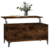 NNEVL Coffee Table Smoked Oak 90x44.5x45 cm Engineered Wood