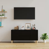 NNEVL TV Cabinet Black 102x44.5x50 cm Engineered Wood