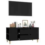 NNEVL TV Cabinet Black 102x44.5x50 cm Engineered Wood