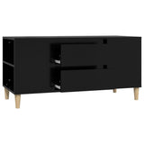 NNEVL TV Cabinet Black 102x44.5x50 cm Engineered Wood
