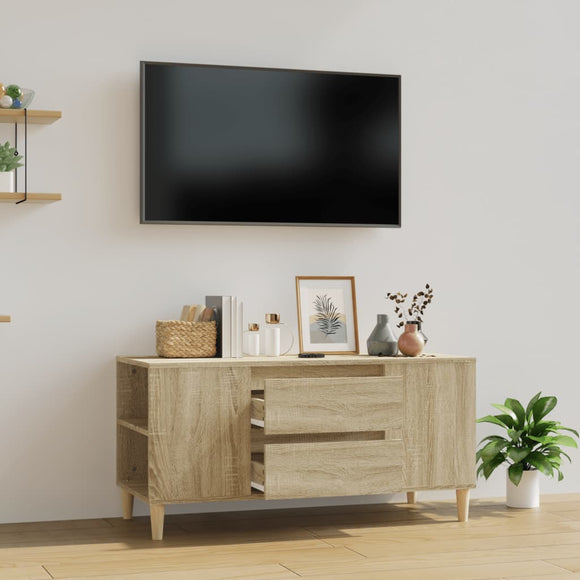 NNEVL TV Cabinet Sonoma Oak 102x44.5x50 cm Engineered Wood