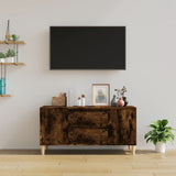 NNEVL TV Cabinet Smoked Oak 102x44.5x50 cm Engineered Wood