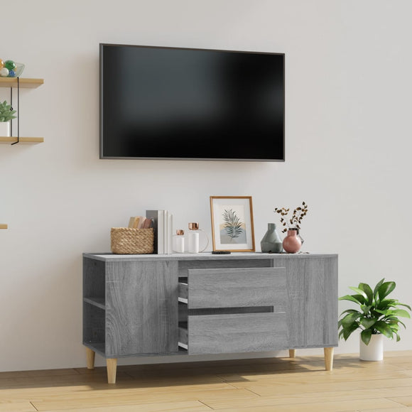 NNEVL TV Cabinet Grey Sonoma 102x44.5x50 cm Engineered Wood