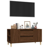 NNEVL TV Cabinet Brown Oak 102x44.5x50 cm Engineered Wood