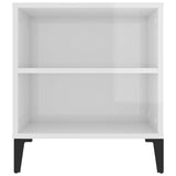 NNEVL TV Cabinet High Gloss White 102x44.5x50 cm Engineered Wood