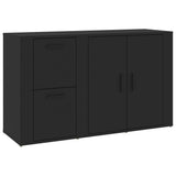 NNEVL Sideboard Black 100x33x59.5 cm Engineered Wood
