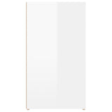 NNEVL Sideboard High Gloss White 100x33x59.5 cm Engineered Wood