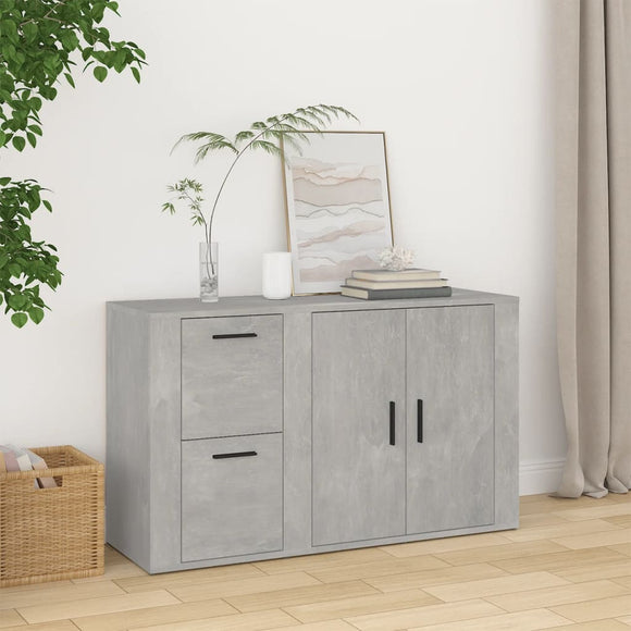 NNEVL Sideboard Concrete Grey 100x33x59.5 cm Engineered Wood