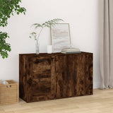 NNEVL Sideboard Smoked Oak 100x33x59.5 cm Engineered Wood
