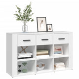 NNEVL Sideboard White 100x30x59.5 cm Engineered Wood
