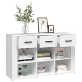 NNEVL Sideboard White 100x30x59.5 cm Engineered Wood