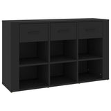 NNEVL Sideboard Black 100x30x59.5 cm Engineered Wood