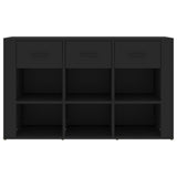 NNEVL Sideboard Black 100x30x59.5 cm Engineered Wood