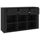 NNEVL Sideboard Black 100x30x59.5 cm Engineered Wood