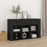 NNEVL Sideboard Black 100x30x59.5 cm Engineered Wood