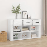 NNEVL Sideboard High Gloss White 100x30x59.5 cm Engineered Wood
