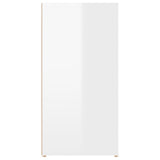 NNEVL Sideboard High Gloss White 100x30x59.5 cm Engineered Wood
