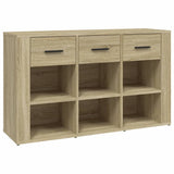 NNEVL Sideboard Sonoma Oak 100x30x59.5 cm Engineered Wood