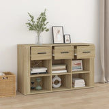 NNEVL Sideboard Sonoma Oak 100x30x59.5 cm Engineered Wood