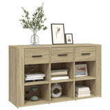 NNEVL Sideboard Sonoma Oak 100x30x59.5 cm Engineered Wood