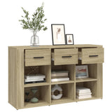 NNEVL Sideboard Sonoma Oak 100x30x59.5 cm Engineered Wood
