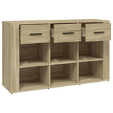 NNEVL Sideboard Sonoma Oak 100x30x59.5 cm Engineered Wood