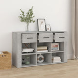 NNEVL Sideboard Concrete Grey 100x30x59.5 cm Engineered Wood
